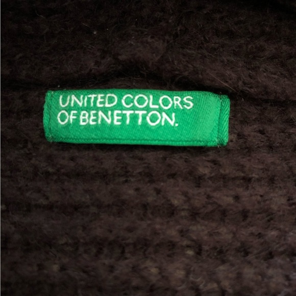 United Colors of Benetton Brown Mohair Blend Sweater Cardigan - Picture 5 of 9
